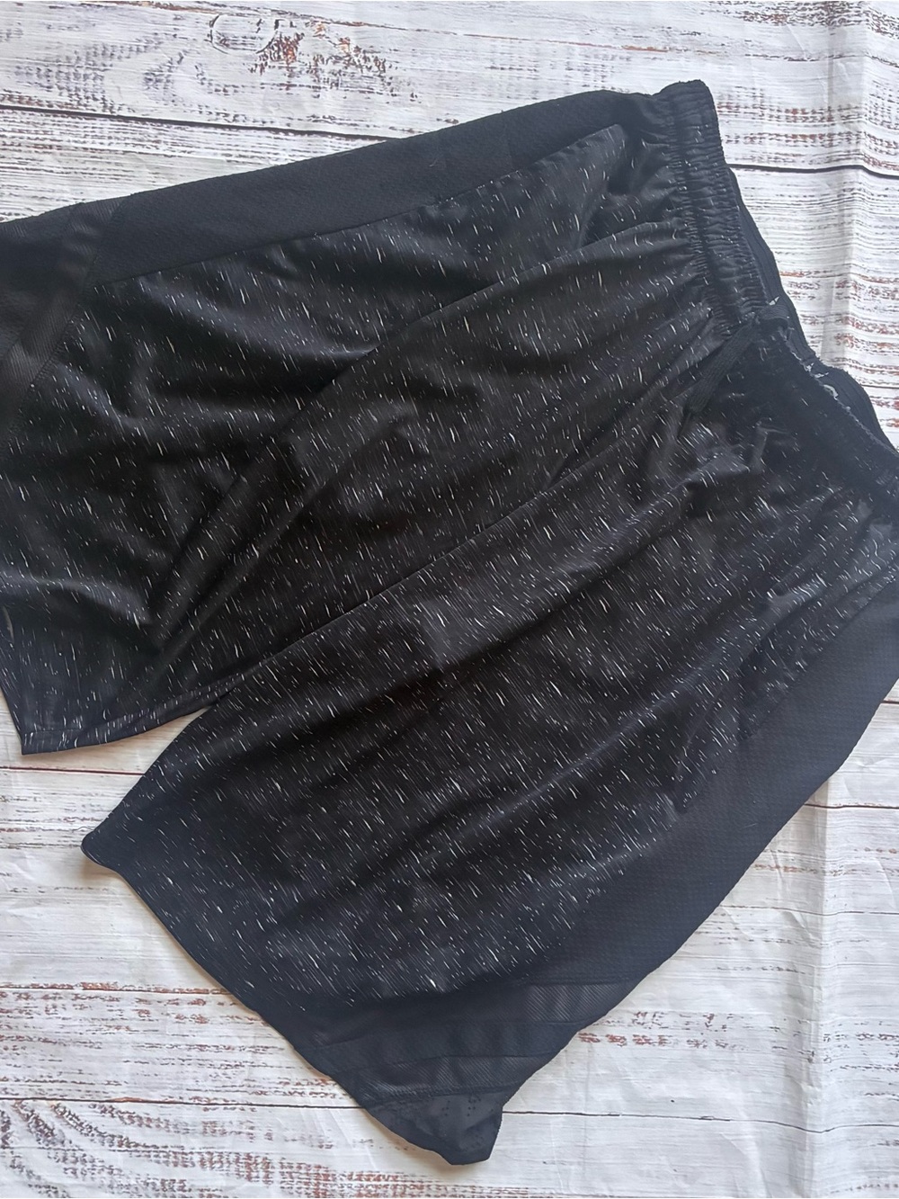Game Time Men’s Black Athletic Shorts with Subtle Basketball Detail Size XL